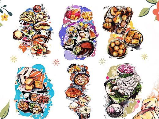 日常篇6张汇总 美食插画 