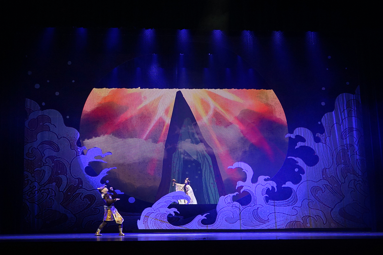 儿童剧《宝莲灯》舞美设计|空间|舞台美术|peggy佩仪舞美_原创作品