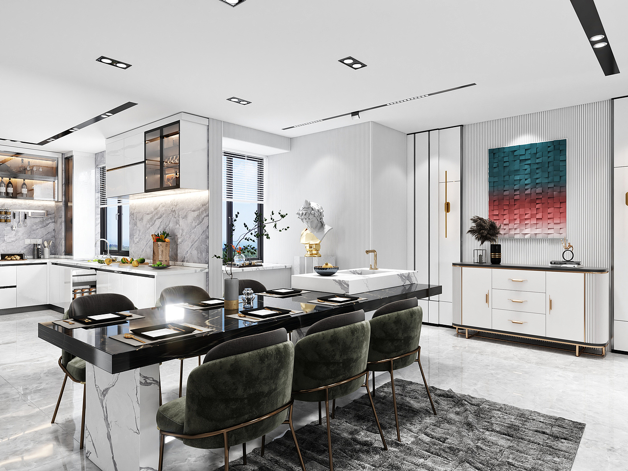 现代风格室内设计作品