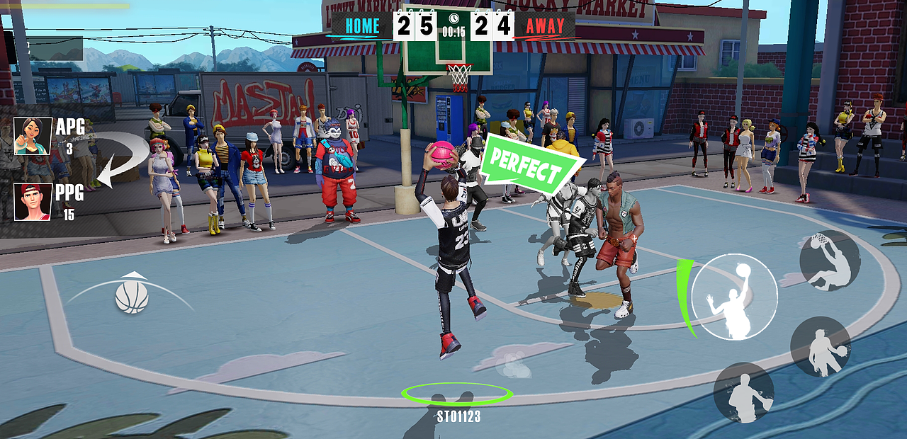街头篮球丨Street basketball 游戏界面UI练习