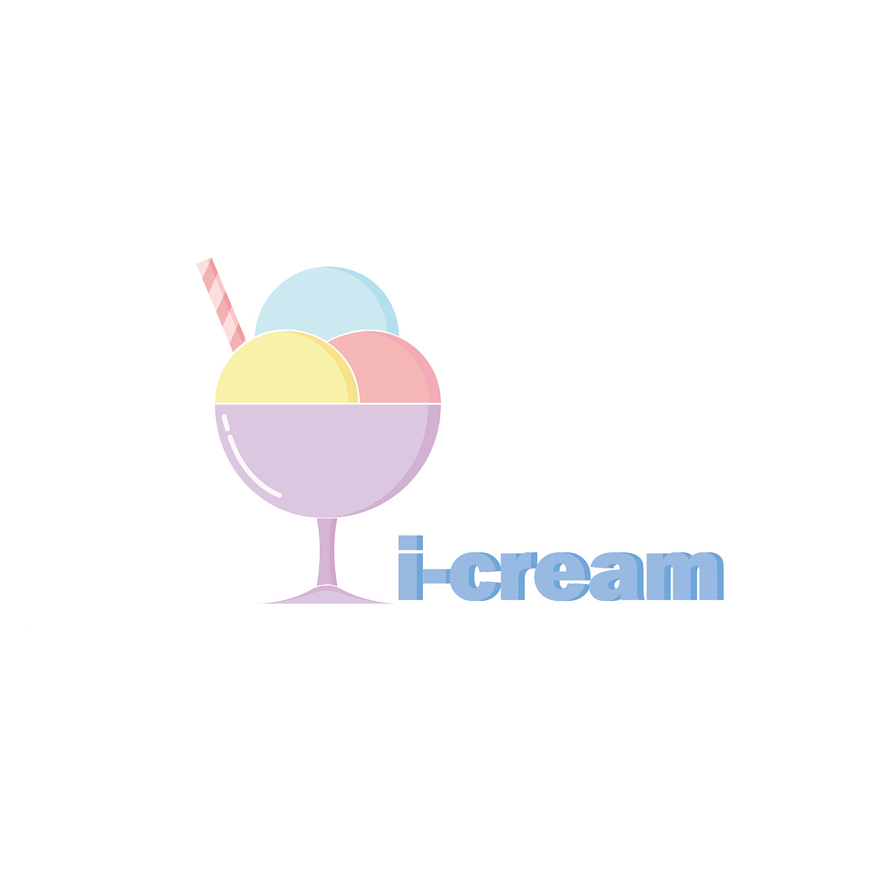 icream冷饮店logo
