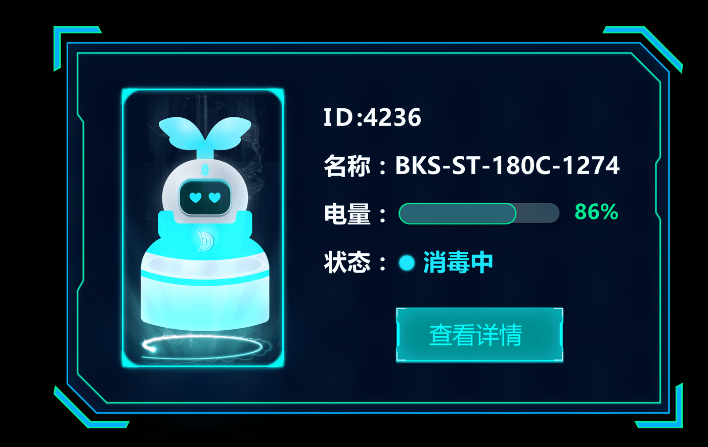消杀机器人后台管理——可视化大屏