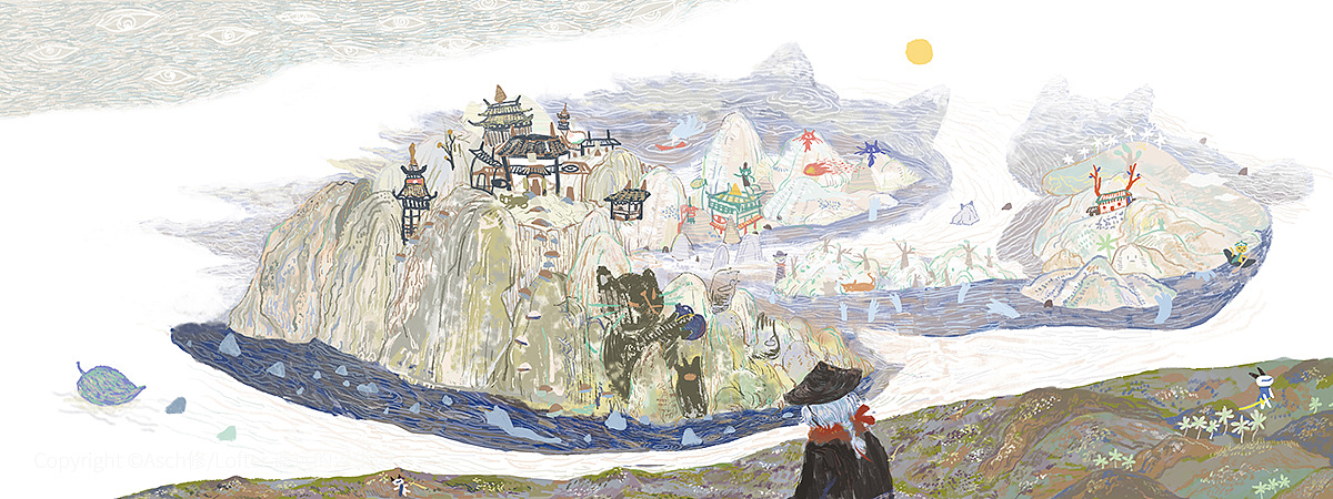 遥远的浮生川2017（完）（图ZMjA4NDQzOTY0） - 创作习作 - 站酷设计师Asch修原创素材 - 站酷ZCOOL