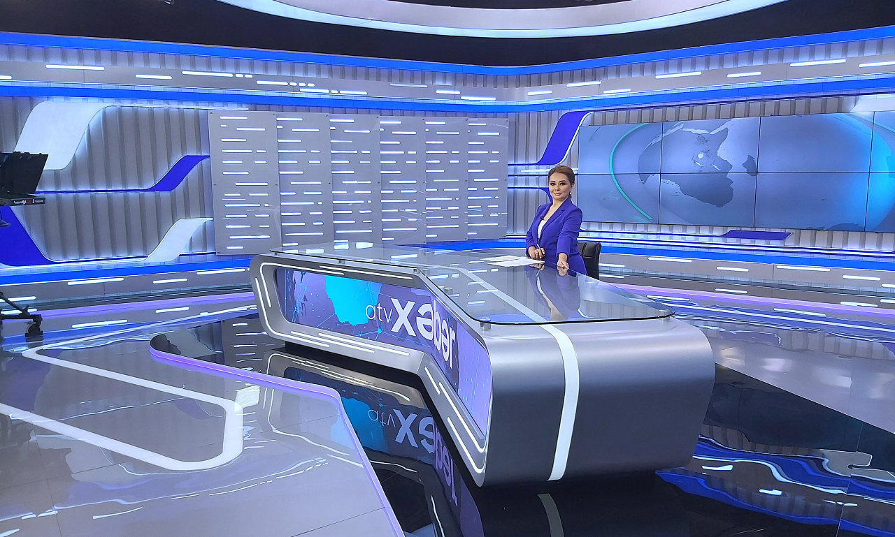 atv新闻演播室|三维|场景|z14819490 - 原创作品 - 站酷 (zcool)