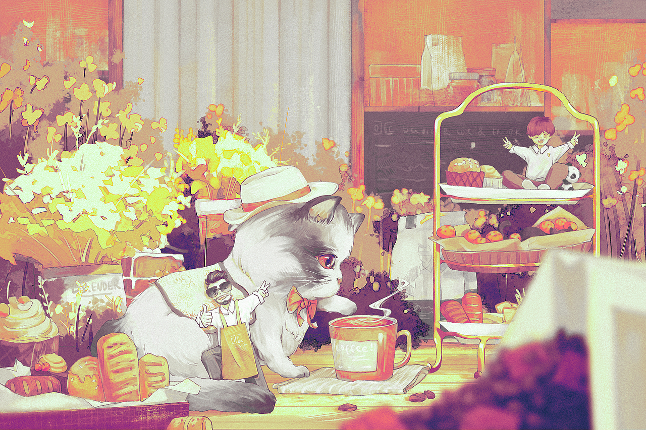 上色完成后就是第一张的样子。但按照惯例,我是喜欢改颜色玩的!