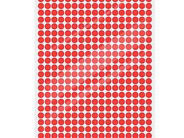 圆点铜版不干胶贴纸