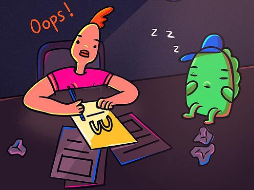 期待下班（個人主頁-ZNDMyODg0NjQ=） - 藝術(shù)插畫 - 站酷設(shè)計師西紅柿很忙原創(chuàng)素材 - 站酷ZCOOL