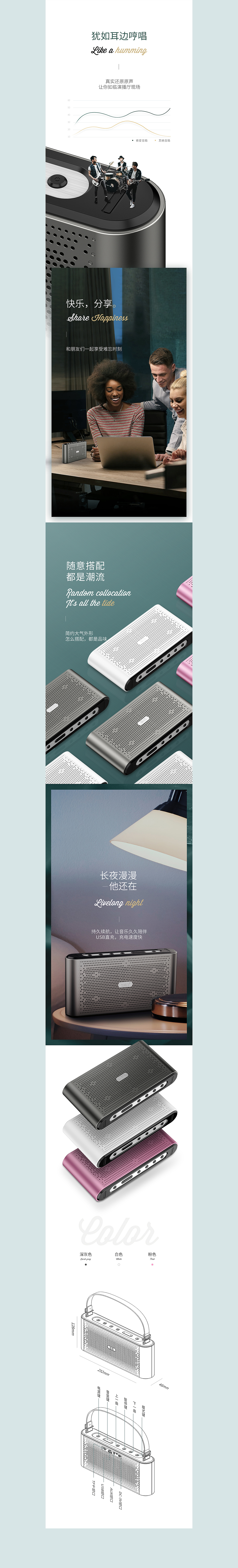 音箱&耳机详情（图ZMTE3MDQ3Mzky） - 电商 - 站酷设计师灵感胶囊studio原创素材 - 站酷ZCOOL