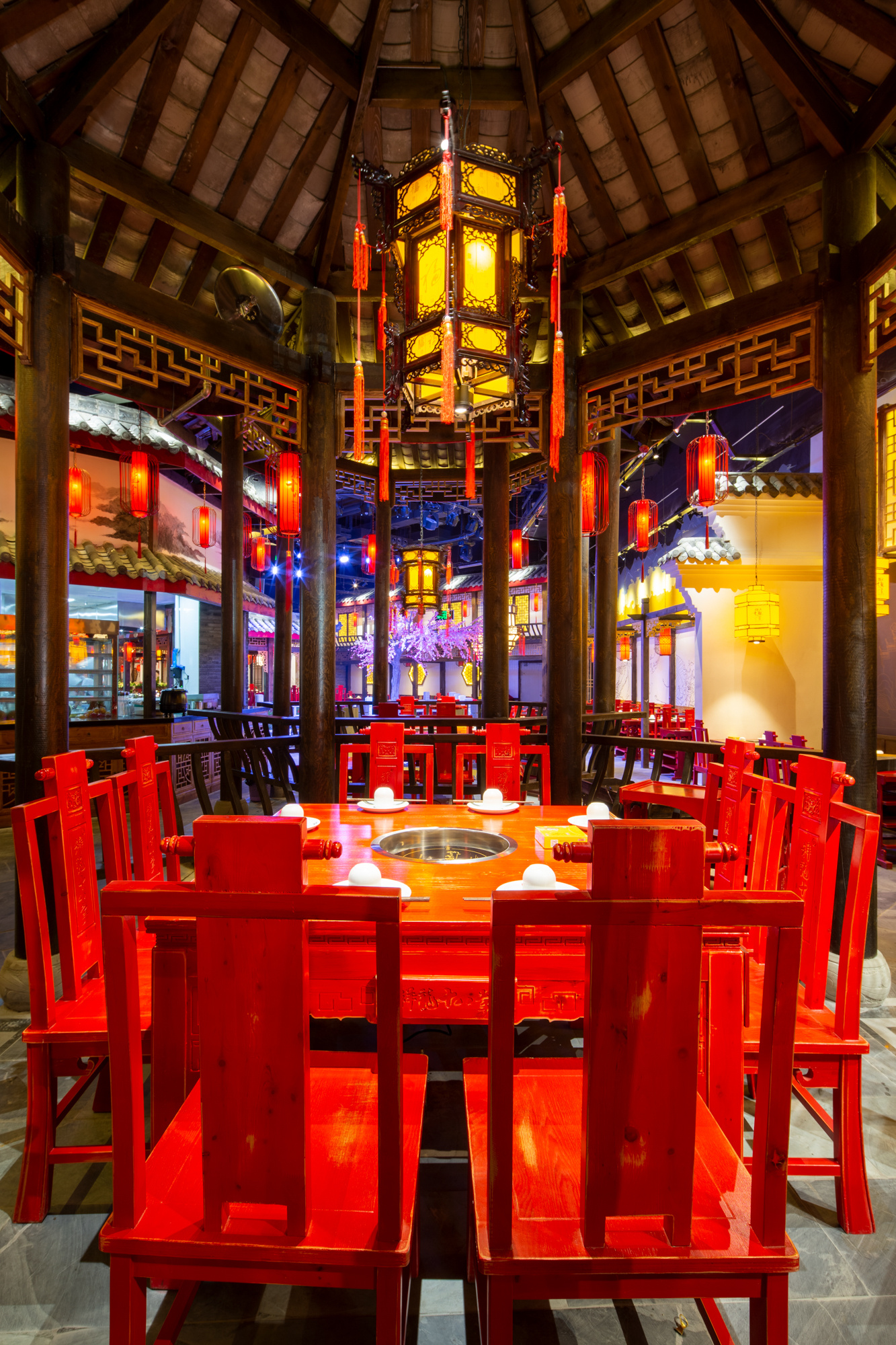 厦门火锅店 祥龙十八掌火锅店装修完工 火锅店实景案例