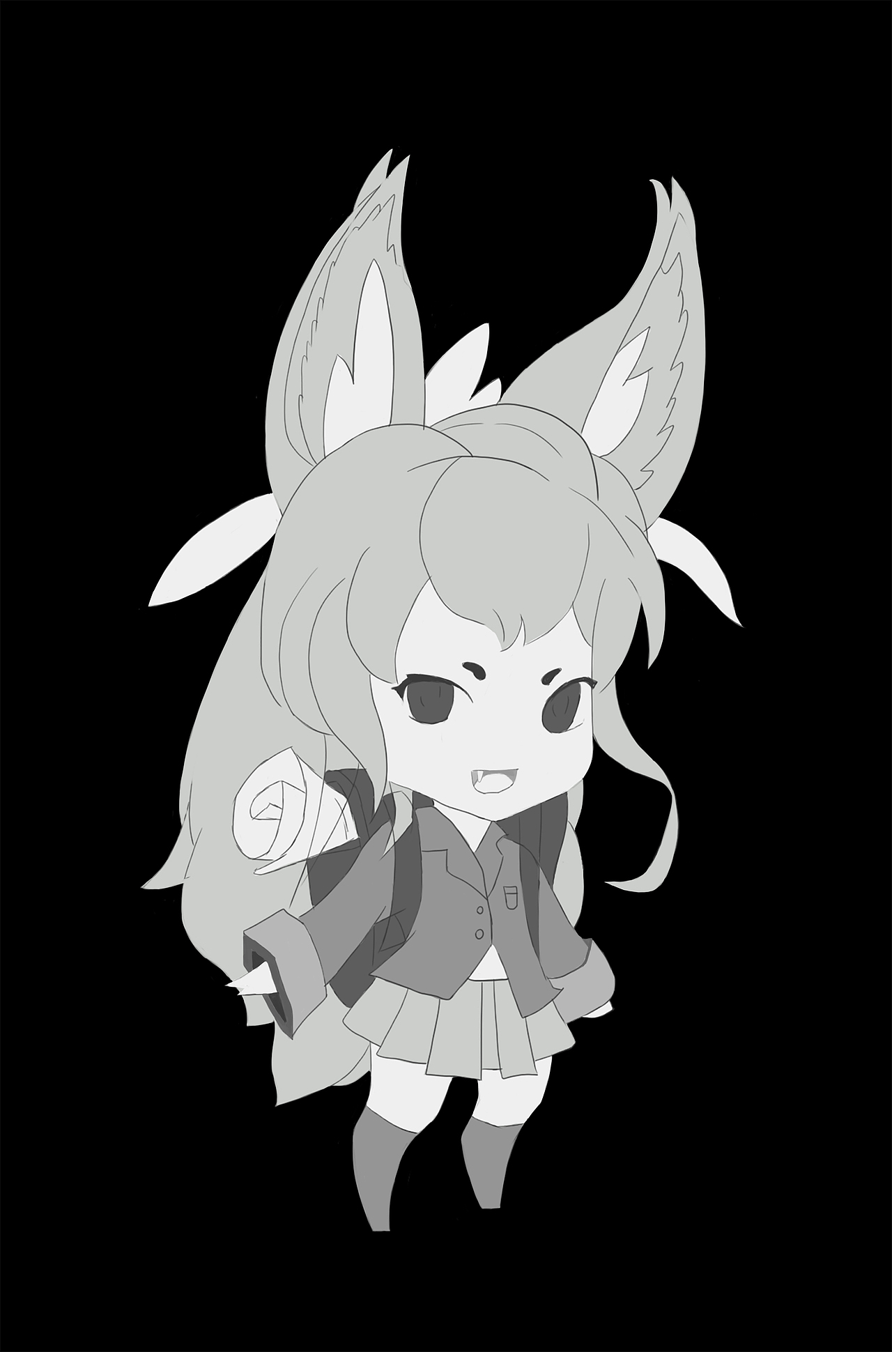 看了一个视频教程画的平涂 好吧我太懒没坚持做完