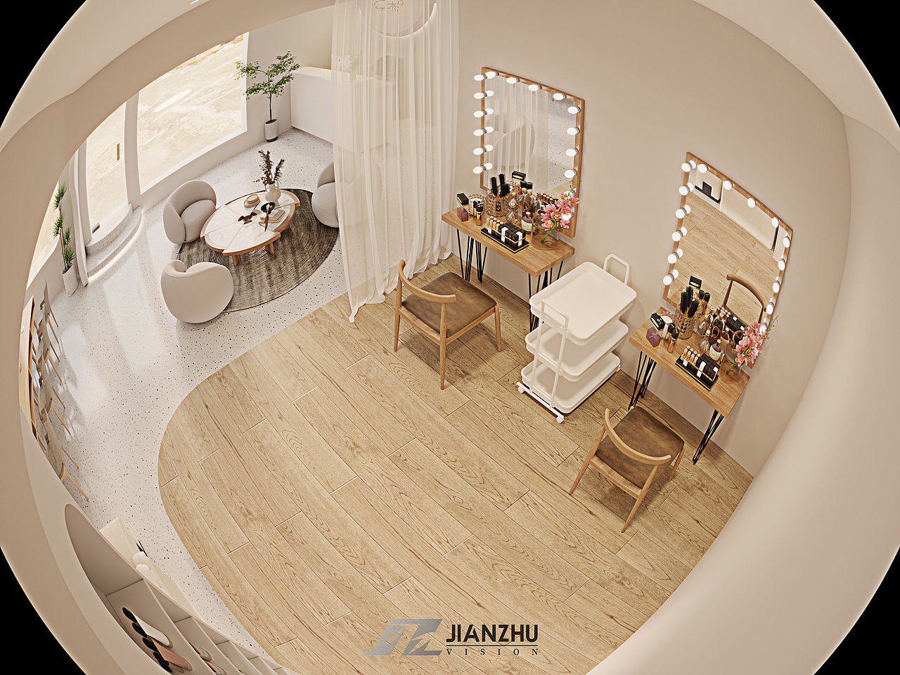 JIAN ZHU VISION｜美甲店（图ZMzE3MDEyMjM2） - 家装设计 - 站酷设计师簡竹原创素材 - 站酷ZCOOL
