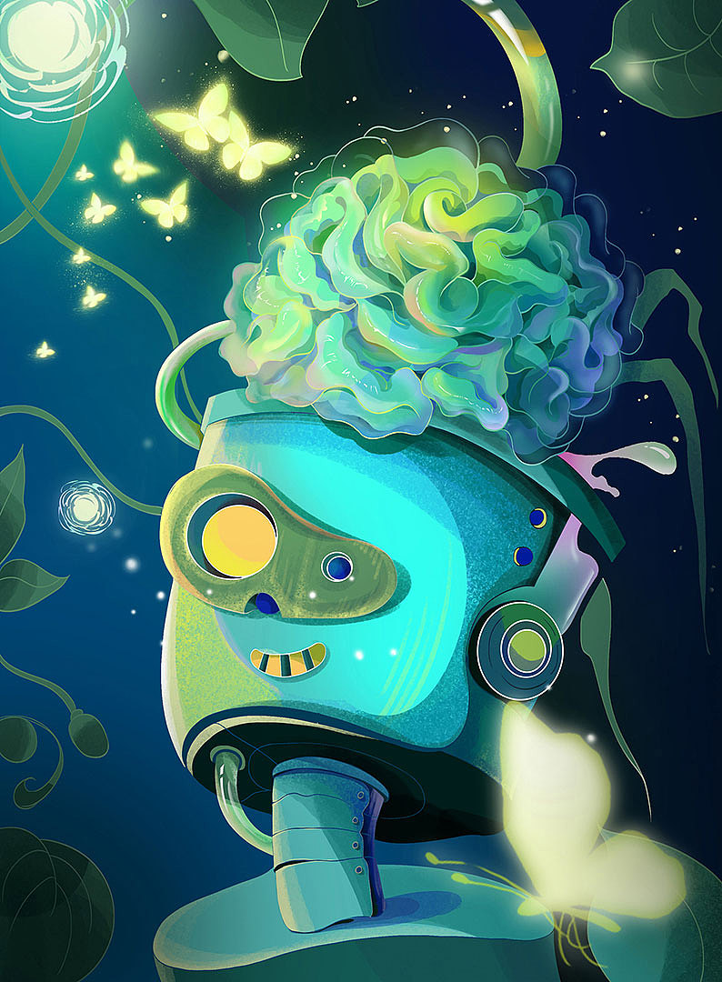 黑十一｜秘林怪藏系列首发｜不是咸鱼闲置市集（图ZMzExODg5NDQw） - 艺术插画 - 站酷设计师黑十一视觉实验室原创素材 - 站酷ZCOOL