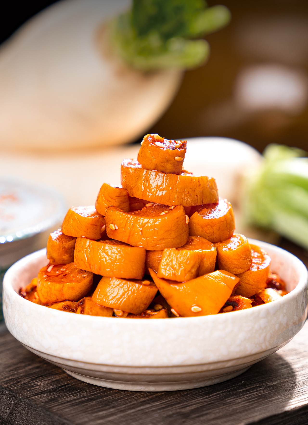 屋头萝卜干小碗装拍摄修图