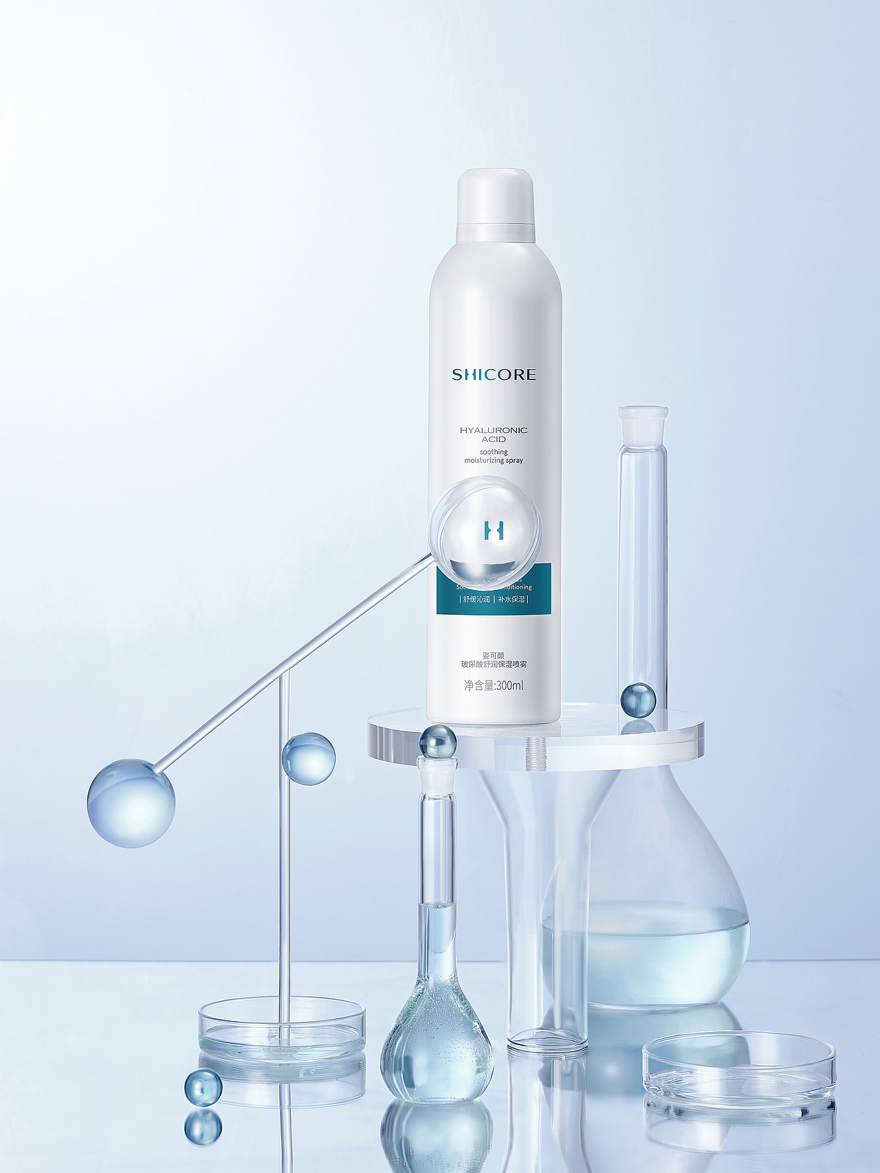 科学护肤|姿可颜喷雾洁面产品拍摄kv