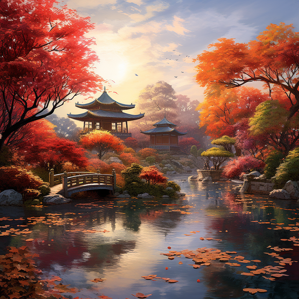 #AI國風建筑風景（圖ZMzUwNTA1Nzgw） - AI作品 - 站酷設計師大林子lay原創(chuàng)素材 - 站酷ZCOOL