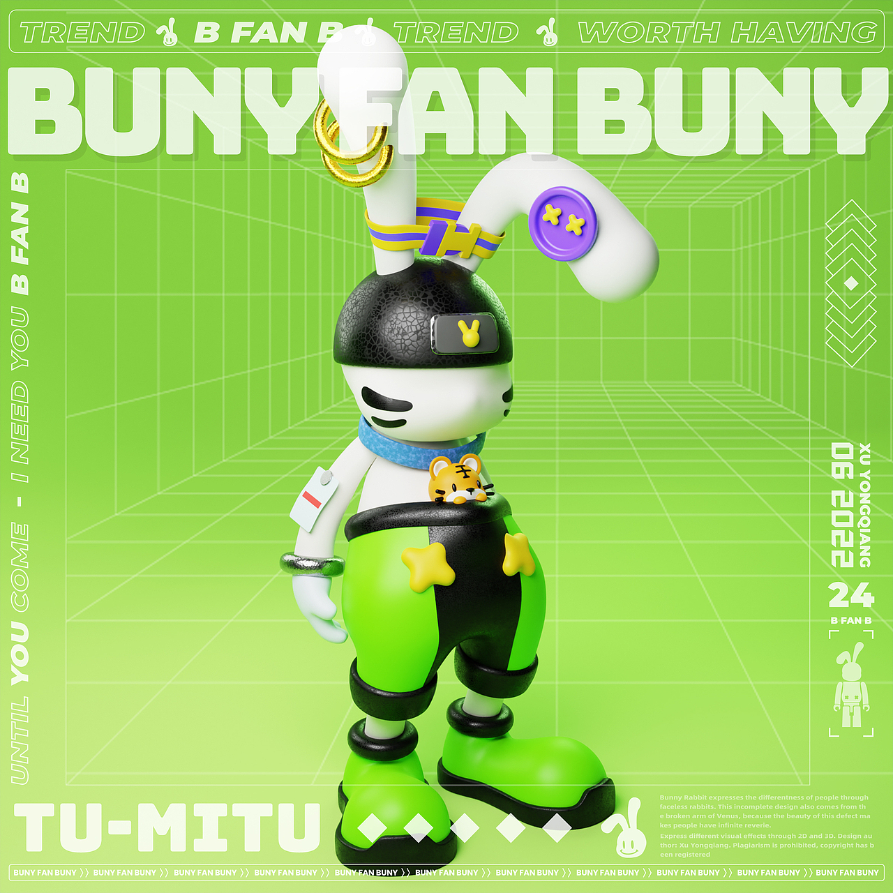 NFT-潮玩-结合BUNY FAN BUNY 兔迷兔西游记宇宙系列（图ZMzE0MjA5MDAw） - 人物/生物 - 站酷设计师徐坦斯原创素材 - 站酷ZCOOL