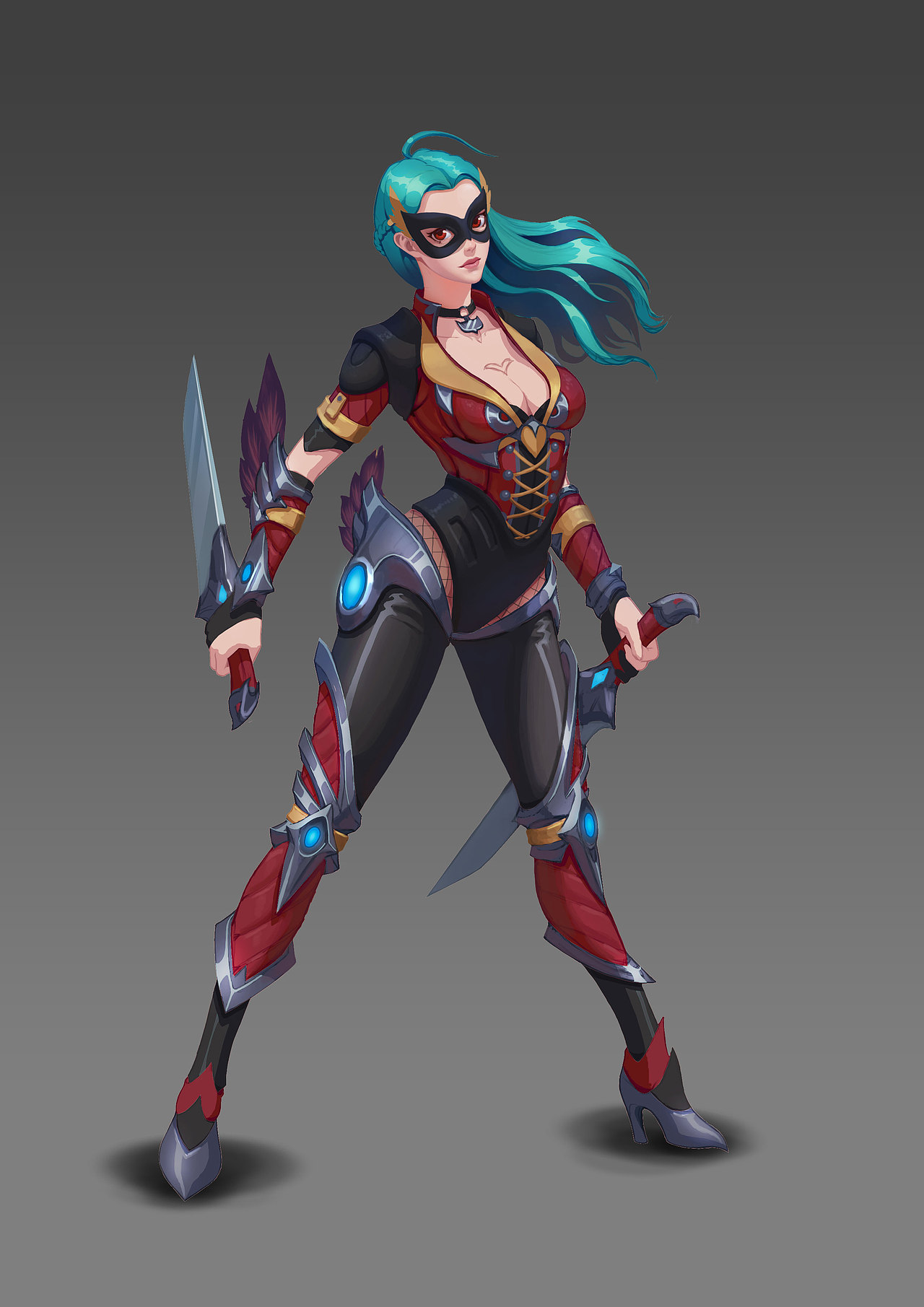 女刺客|插画|游戏原画|孙天奇_原创作品-站酷zcool