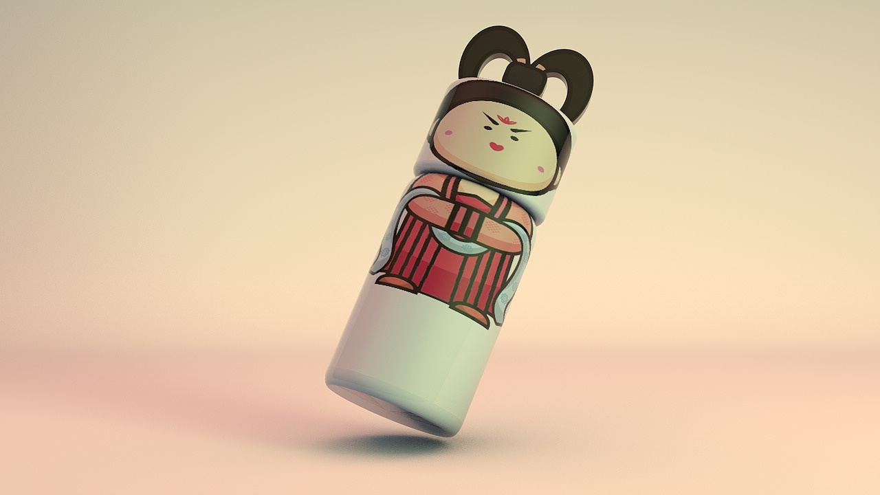 作业唐仕女主题文具设计