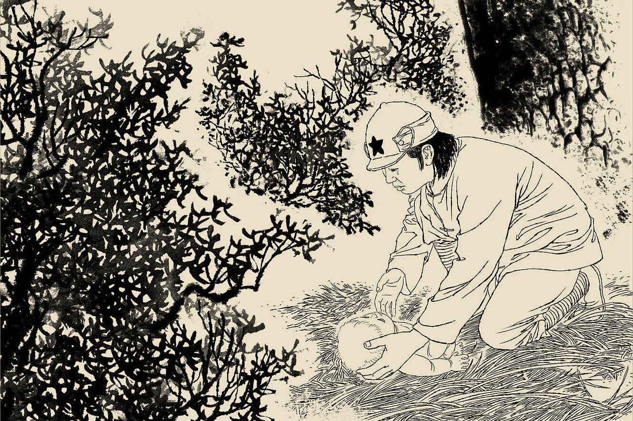 写实连环画 老连环画 肖刚漫画 场景速写 人物速写