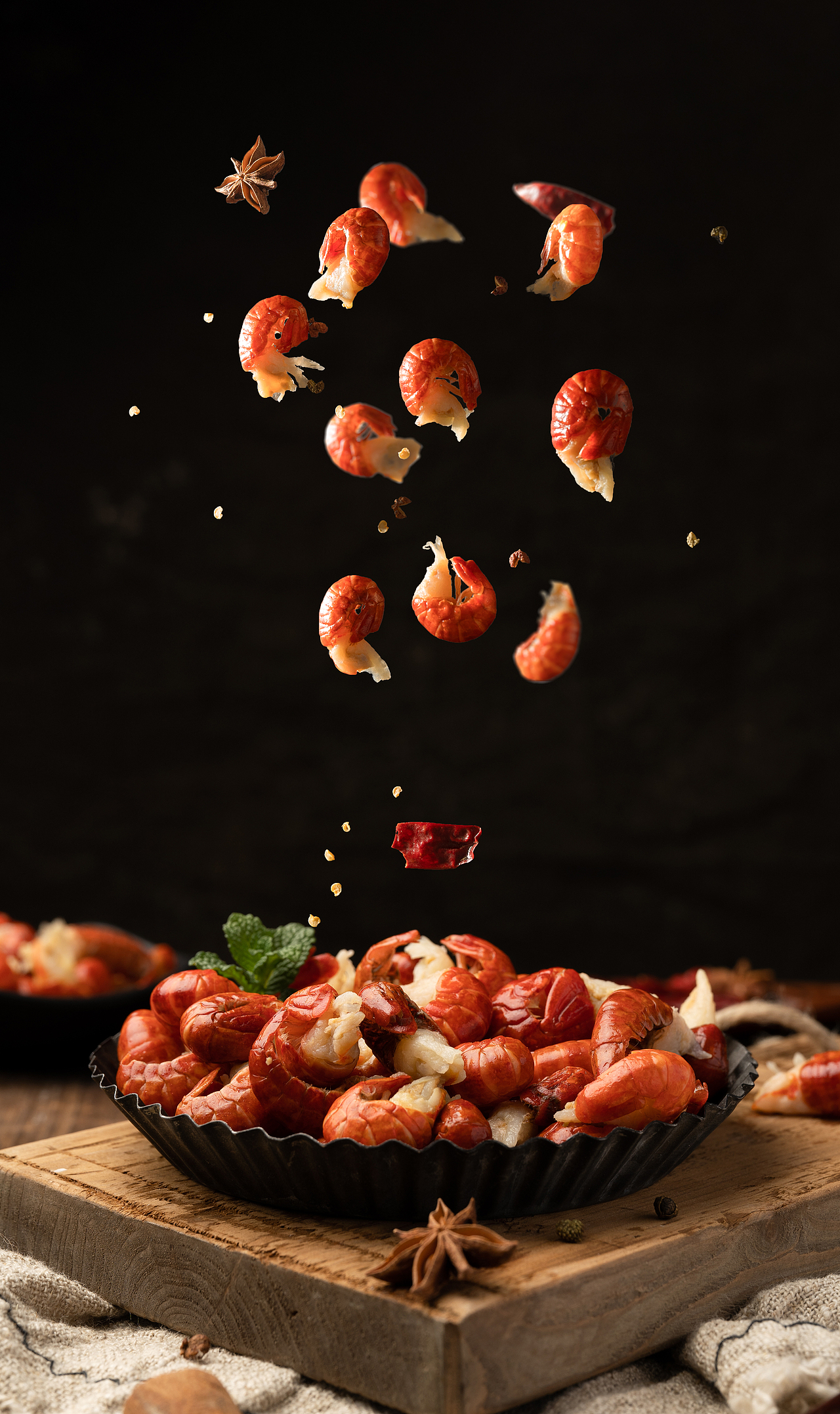 鲜冻虾尾拍摄|电商摄影|水产品摄影