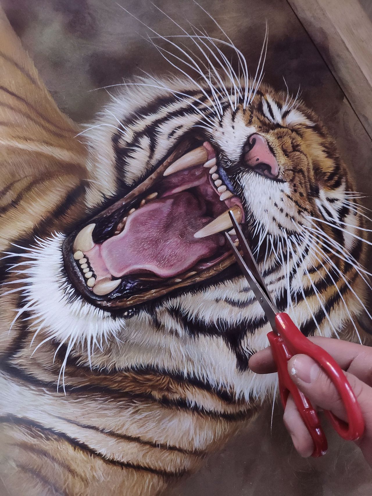 彩铅老虎（图ZMjczNzIwNjg0） - 绘画 - 站酷设计师马行画彩铅原创素材 - 站酷ZCOOL