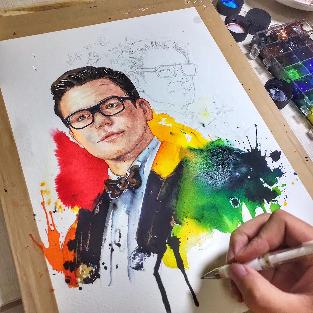 【潘子君】近期的水彩插画作品（图ZMTI3NzY0MzY4） - 绘画 - 站酷设计师我是潘子君原创素材 - 站酷ZCOOL