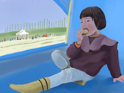 野餐（个人主页-ZNTE5MTkyODA=） - 儿童插画 - 站酷设计师哎嘿哎嘿伊儿呀原创素材 - 站酷ZCOOL