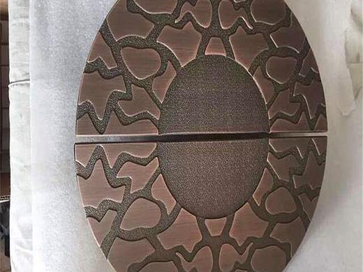 青古铜铝板雕刻大门拉手来图众钰定制