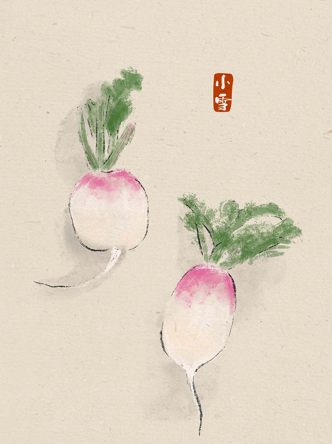 二十四节气中国风插画(完整版)