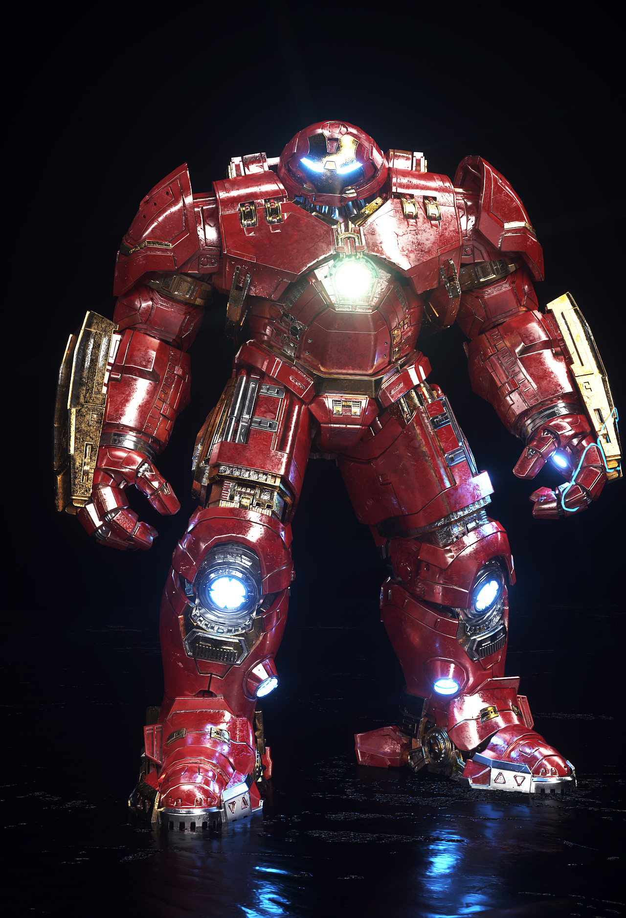 反浩克装甲三维渲染