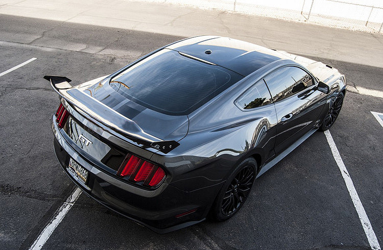 新老款福特野马Mustang改装APR尾翼碳纤维尾箱盖定风翼