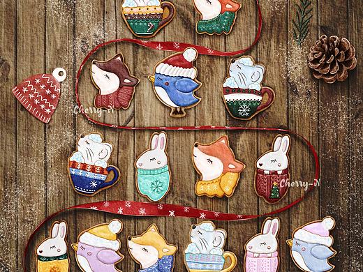 Ipad水彩美食|圣诞糖霜饼干