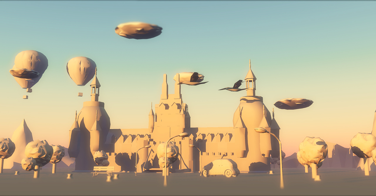 低面风格3d效果图