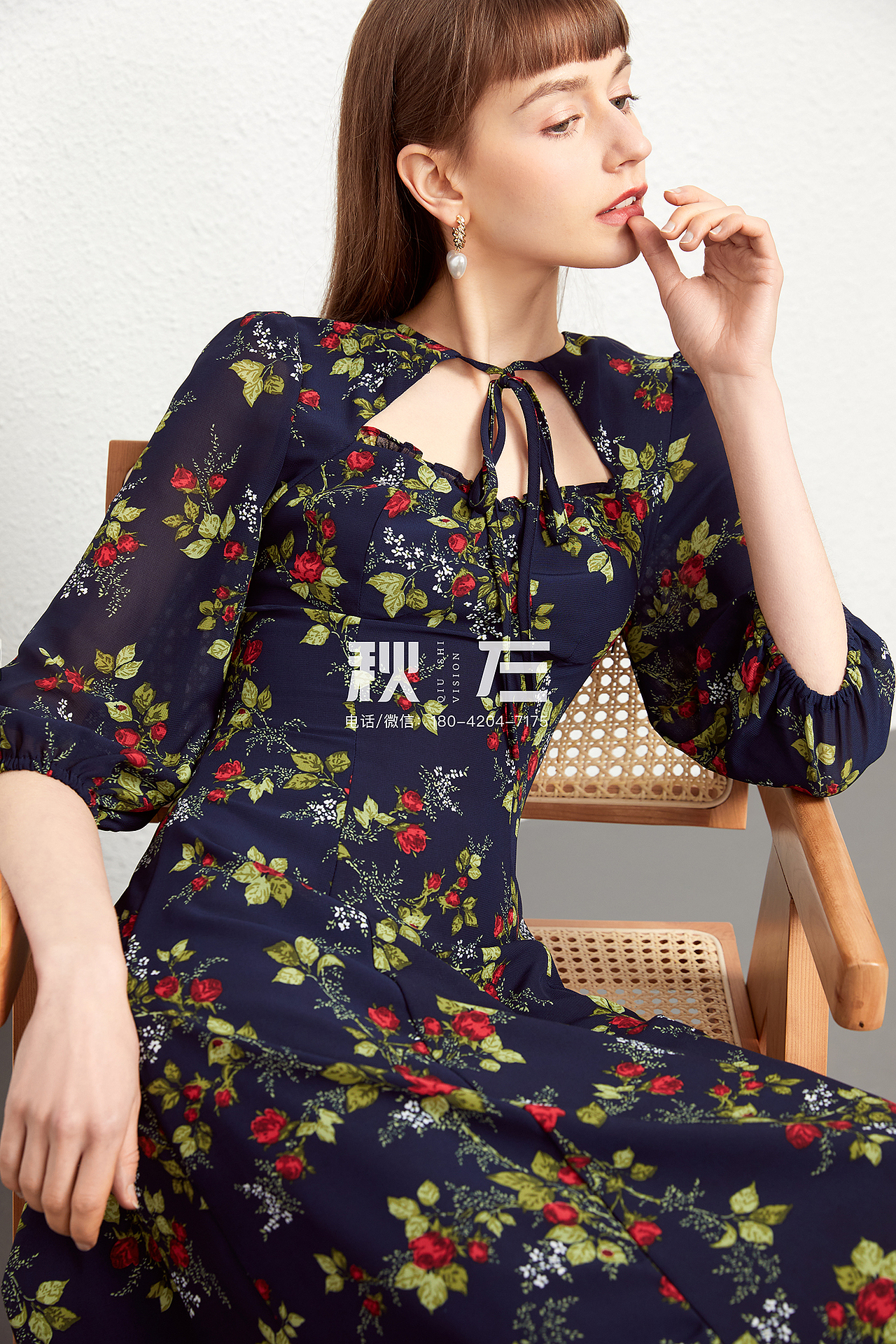 吊带裙连衣裙拍摄法式女装花裙子