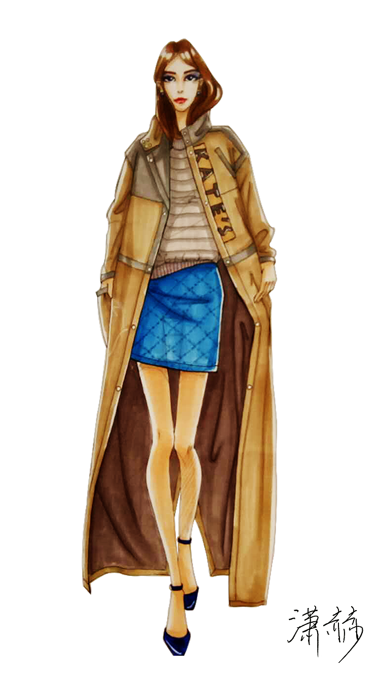 服装手绘效果图（图ZNTM4OTM2MjA=） - 创作习作 - 站酷设计师潇赫_Kate原创素材 - 站酷ZCOOL