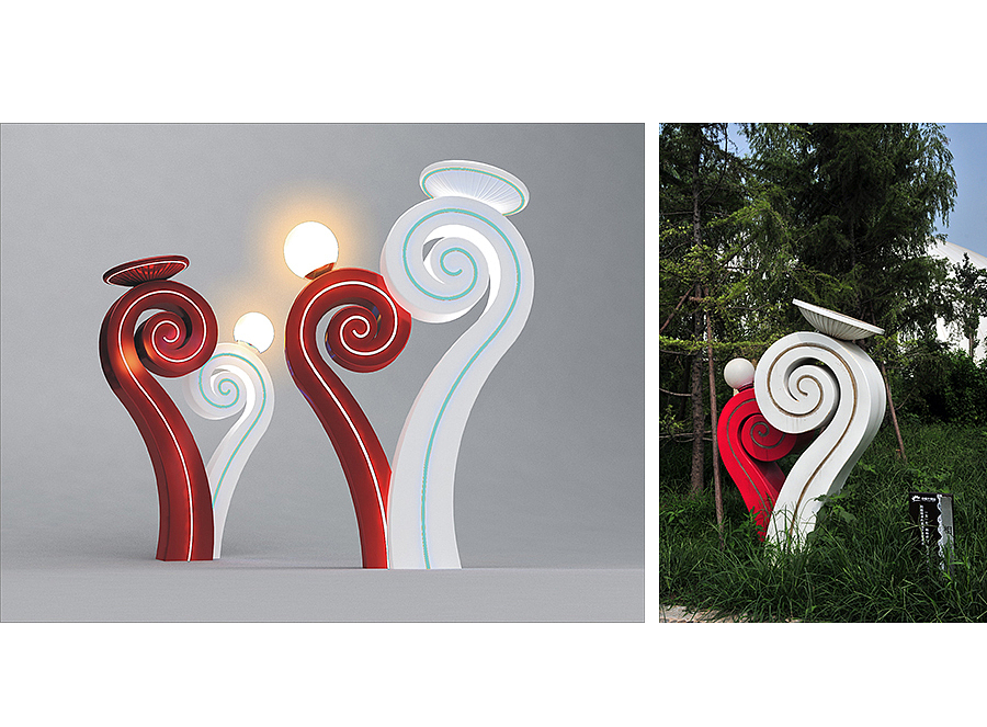 太阳能光电雕塑