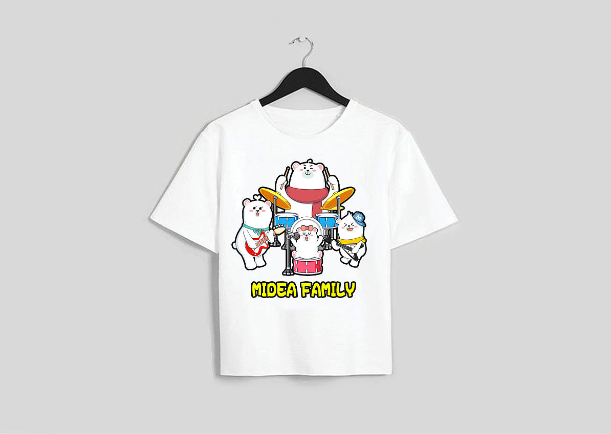 Midea Family 设计大赛 --“音乐一家”（图ZMTU0MDkwNjY4） - 图案 - 站酷设计师吉吉卡通设计原创素材 - 站酷ZCOOL
