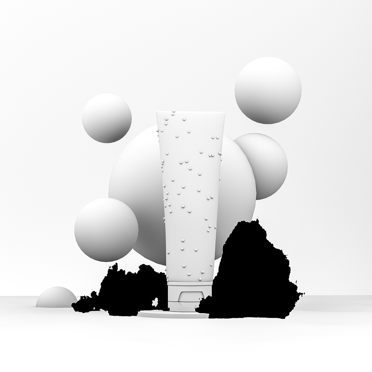 洗面奶建模渲染（图ZMjY0MDc0ODIw） - 产品 - 站酷设计师红心R原创素材 - 站酷ZCOOL