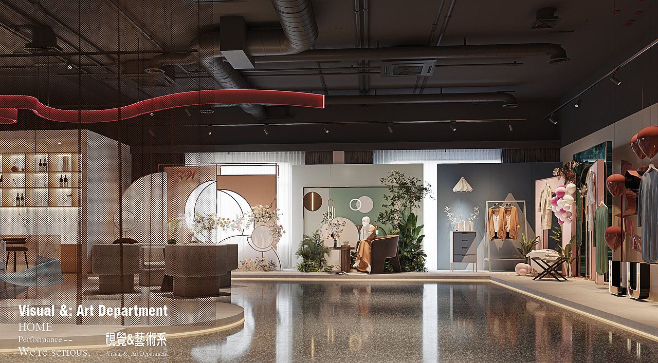 服装展厅效果图