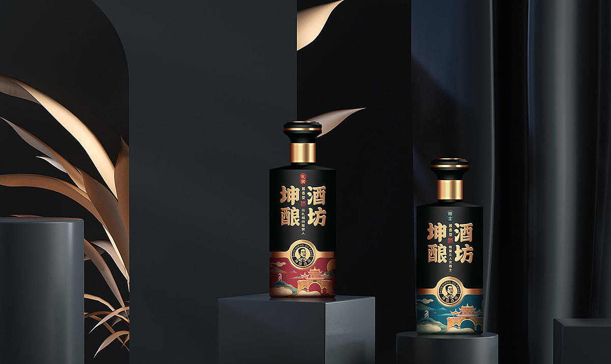 坤酿酒坊品牌包装设计