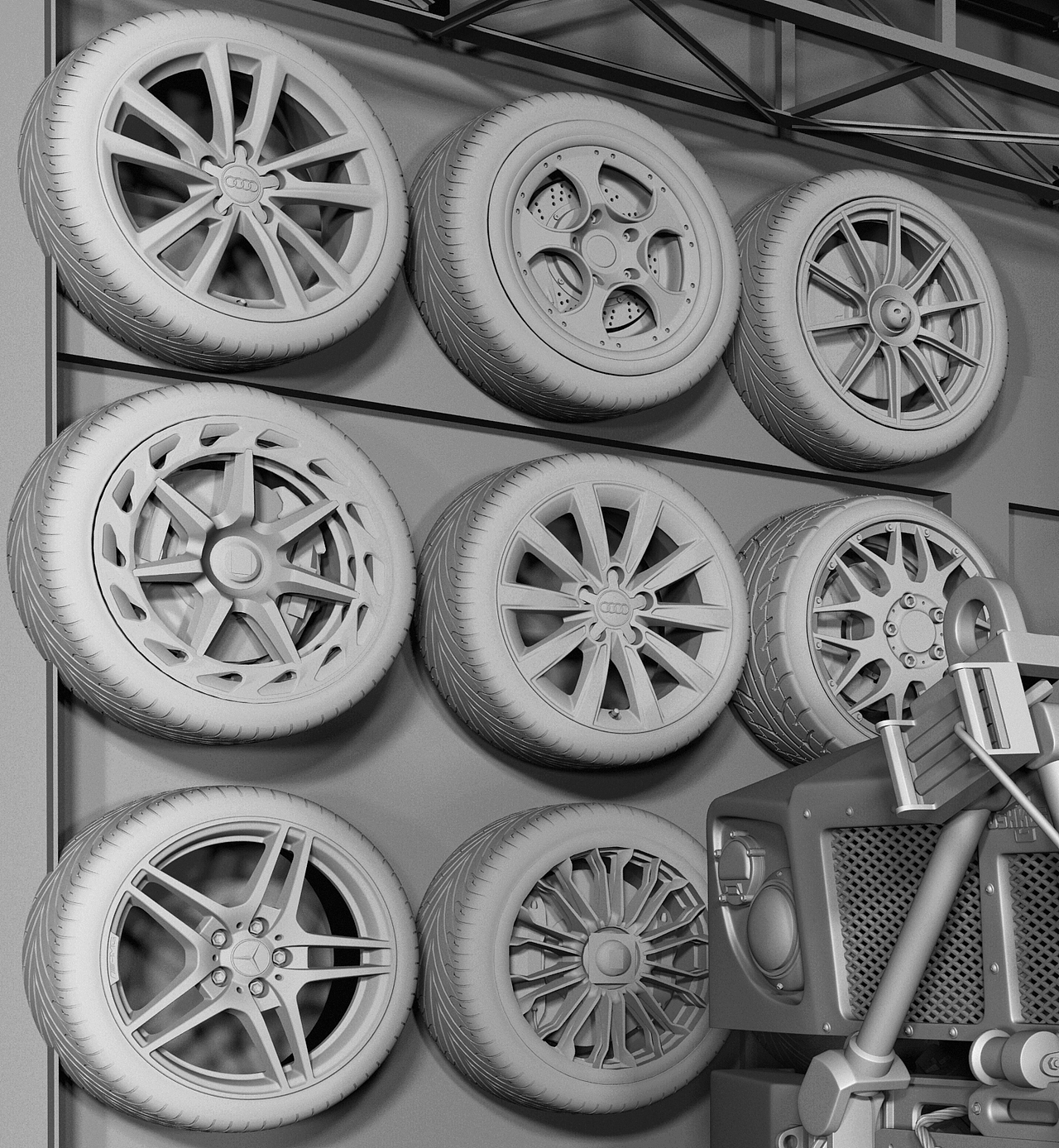 Oshkosh M-ATV素模带场景