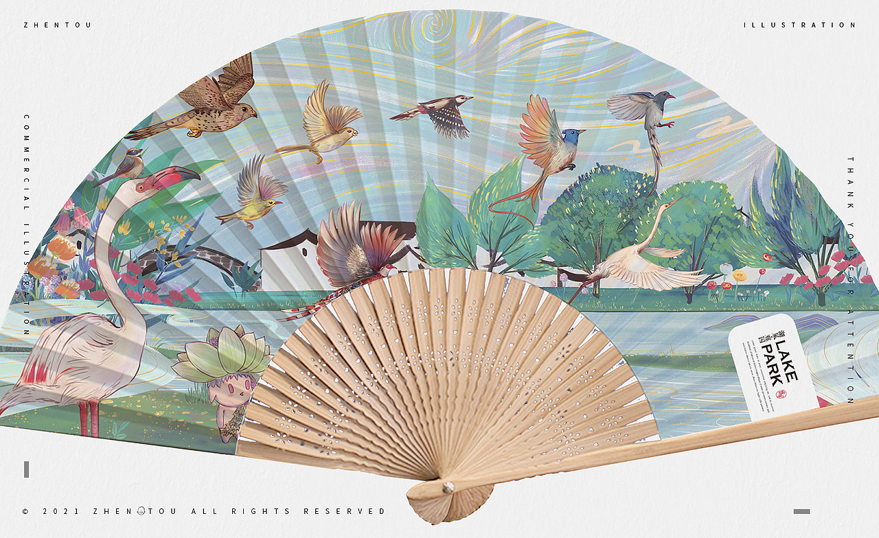 【保亿-湖风雅园】插画 X 枕头ZHENTOU