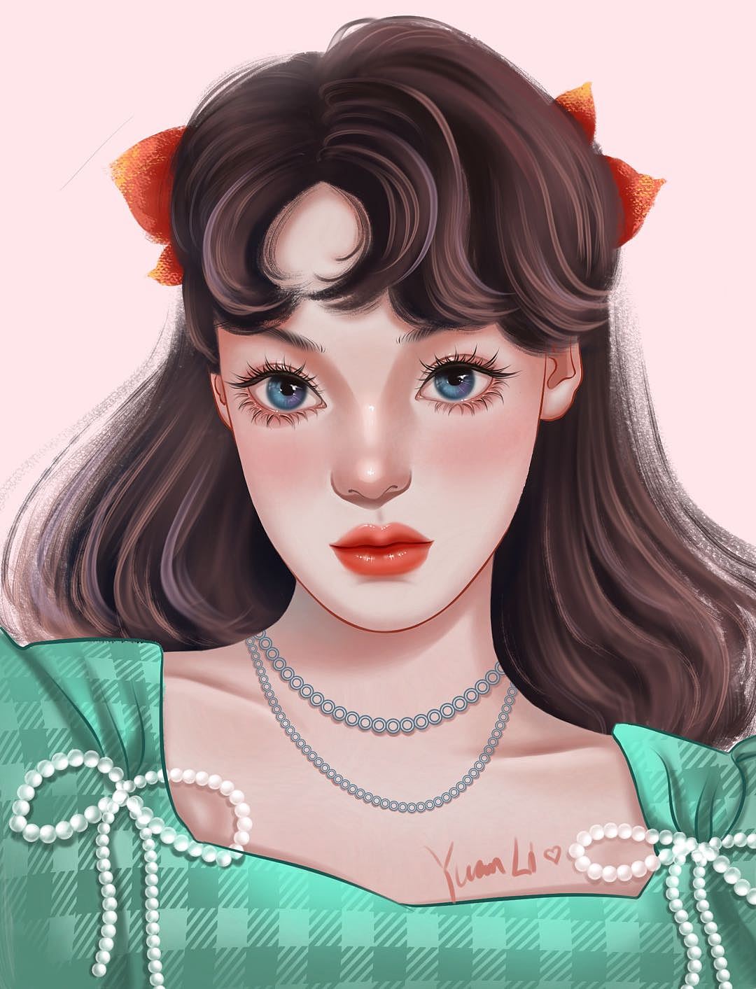 iPad手绘头像附线稿