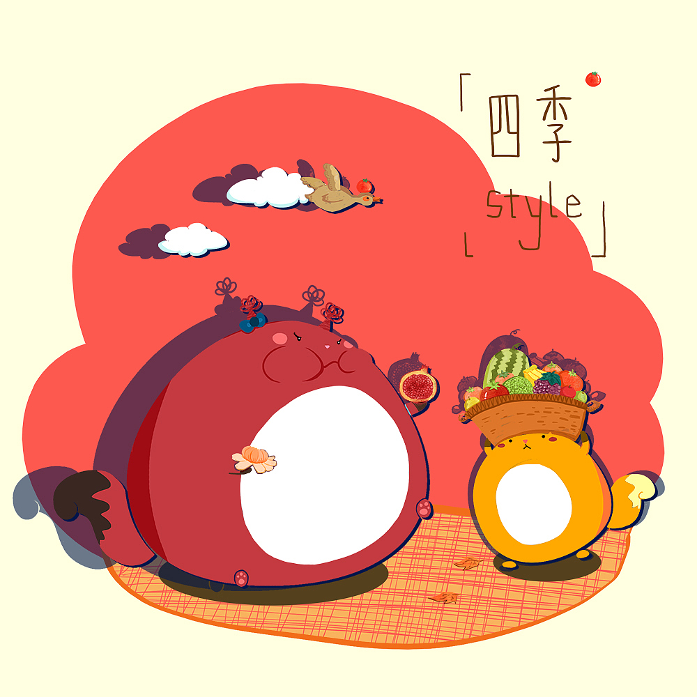 柚and果子～更新～～（图ZMTk4MzQ0ODg=） - 艺术插画 - 站酷设计师鱼琴原创素材 - 站酷ZCOOL