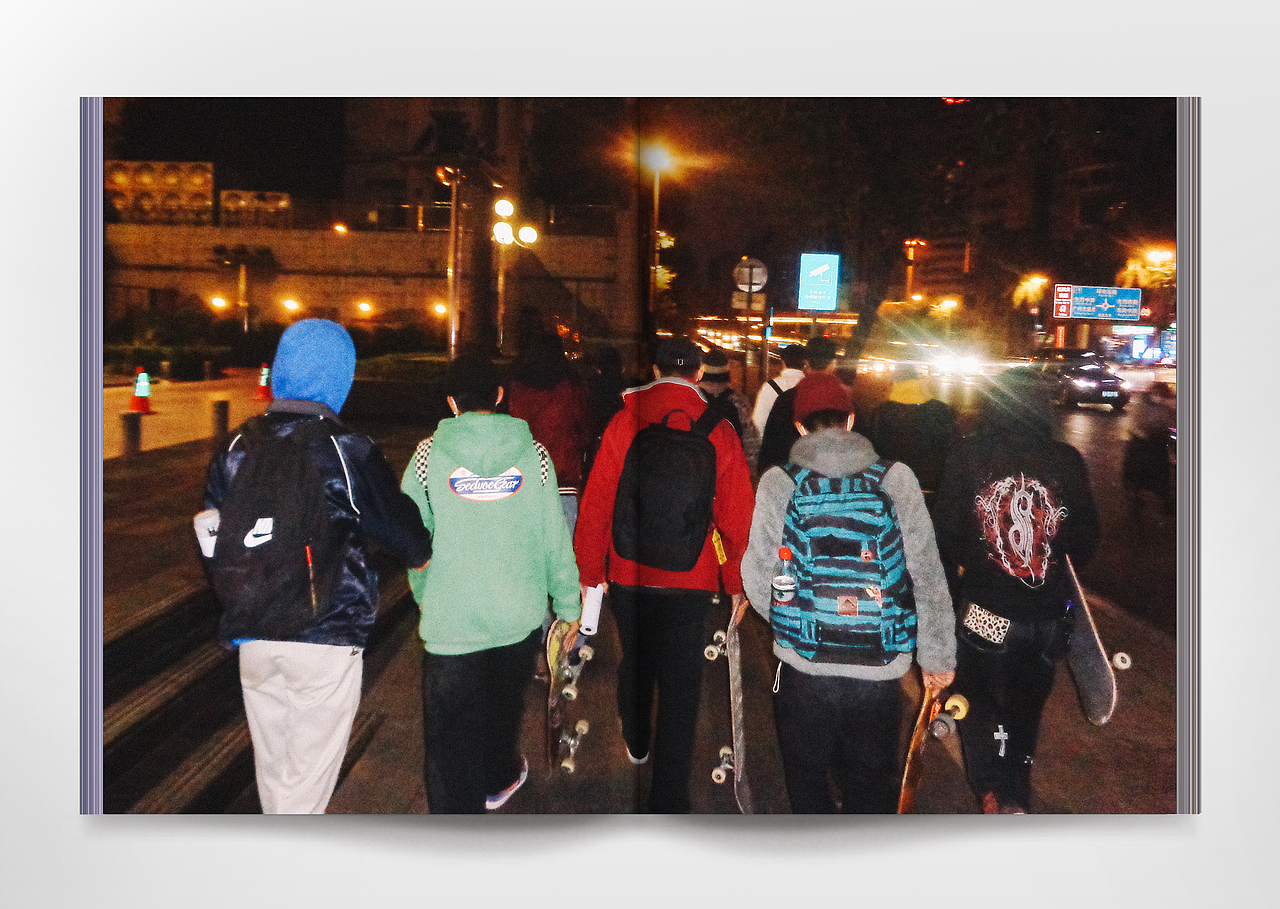 滑板摄影画册《city skatelife》上
