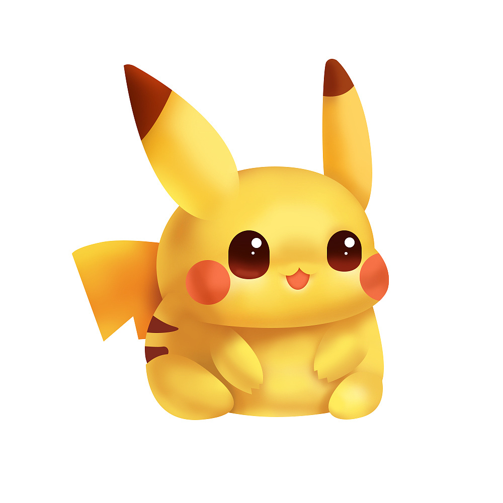 从网上看到了做立体皮卡丘的教程,临摹了一张之后,试着做了妙蛙种子的