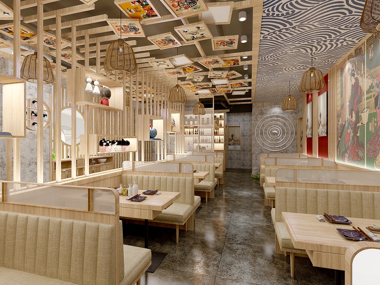 【再作/空间设计】北京"尚水长廊"日料店