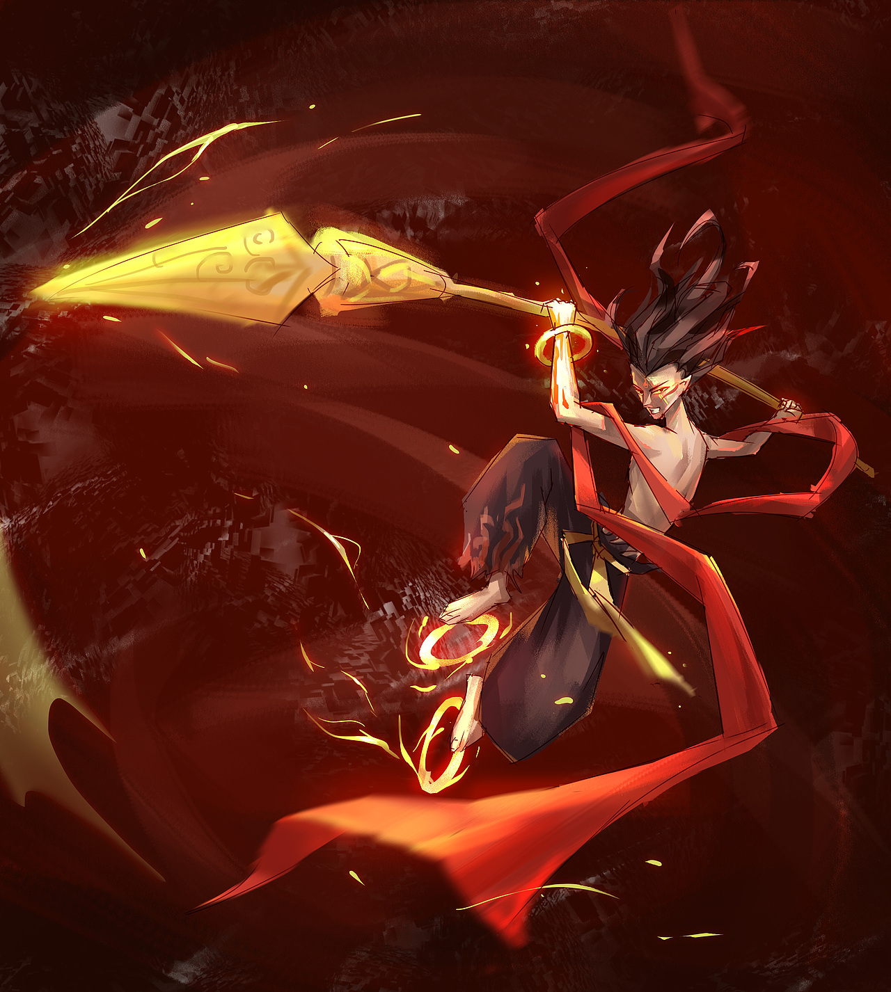 哪吒（图ZMTY5NzkyMDM2） - 创作习作 - 站酷设计师菠萝谷原创素材 - 站酷ZCOOL