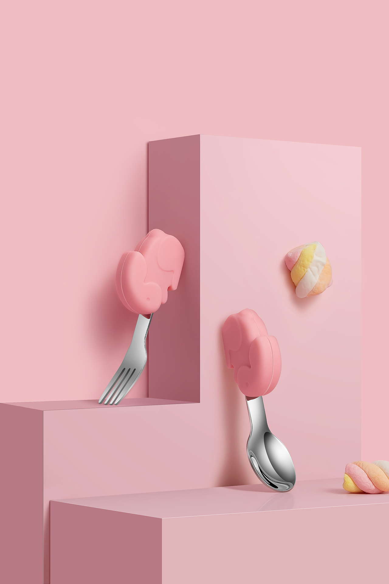 母婴叉勺组合拍摄 精修|摄影|产品摄影|上艺文化传媒 - 原创作品