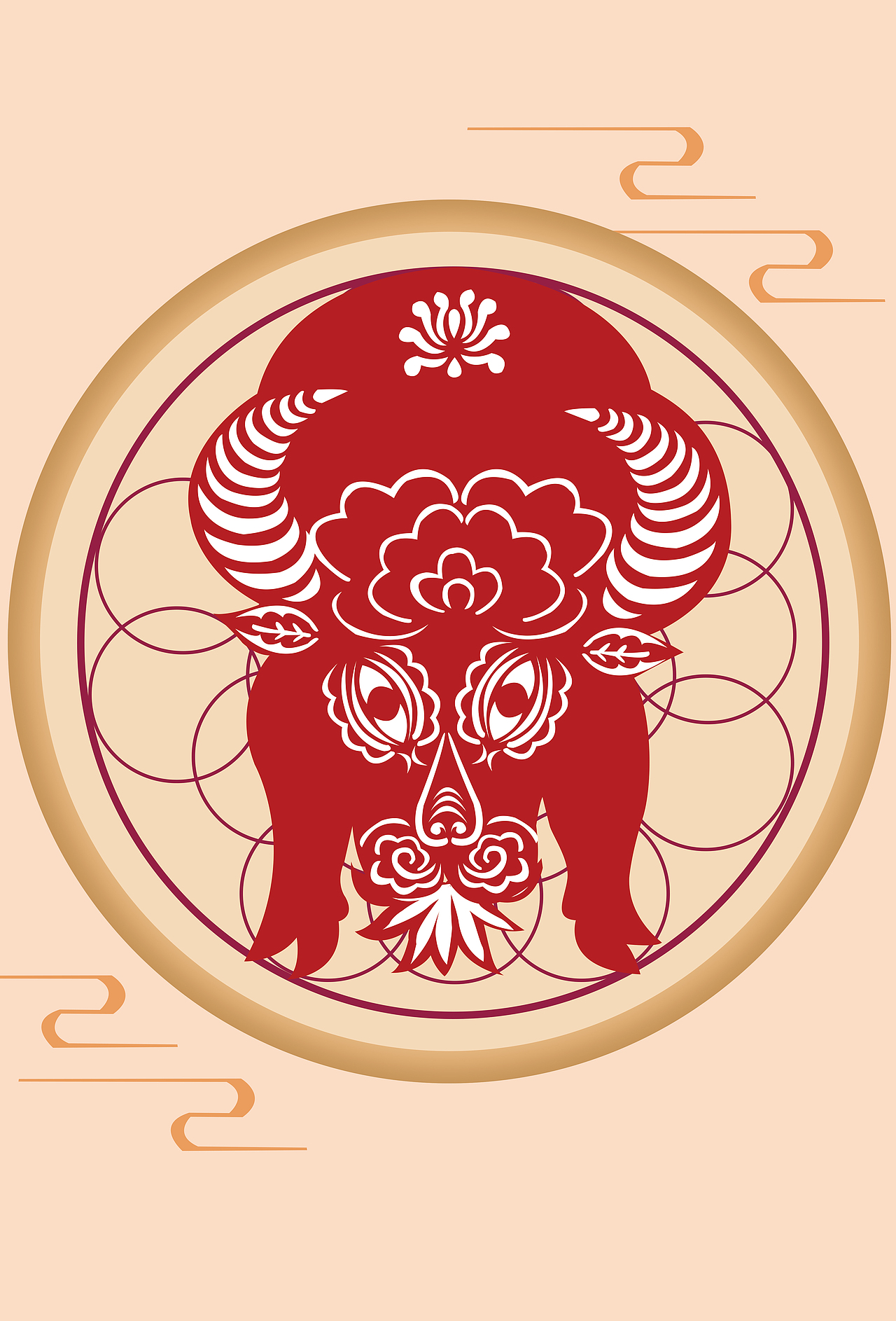 举报12分享原创作品平面图案牛今不千今不千111武当山纹样系列设计385